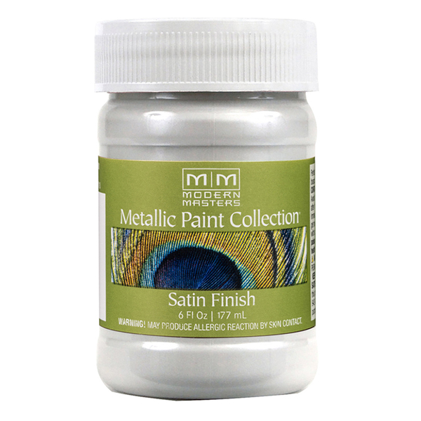 Modern Masters Metallic Paint, WaterBase, Snowflake, 6 oz ME707